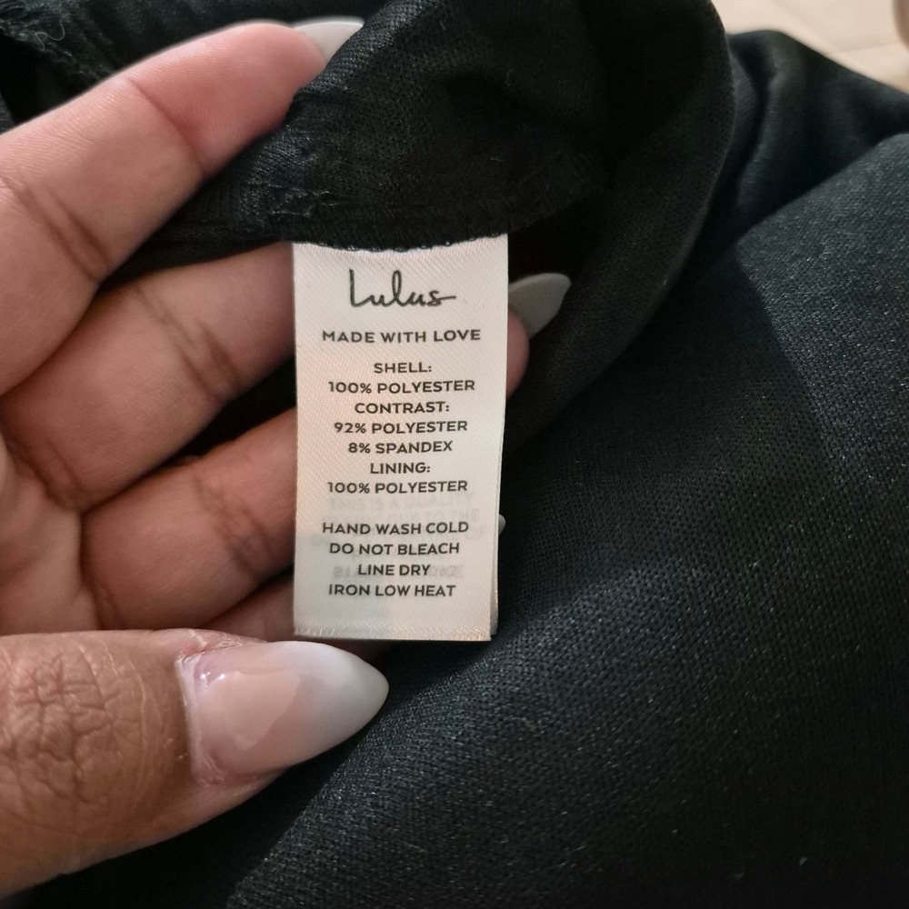 Lulus Floral Mesh Ruched Bodycon Mini Dress NWT M Black Gray Party Night Out - Picture 10 of 10